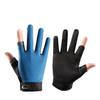 Summer Thin Non-Slip Anti-Stab Fishing Gloves with Exposed Two Fingers for Lure, Casting, Baiting, and Sea Fishing
