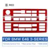 Real Soft Carbon Fiber Center Console Trim for BMW E46 AC & CD Button Panel, Glossy Anti-Scratch Easy tall Upgrade