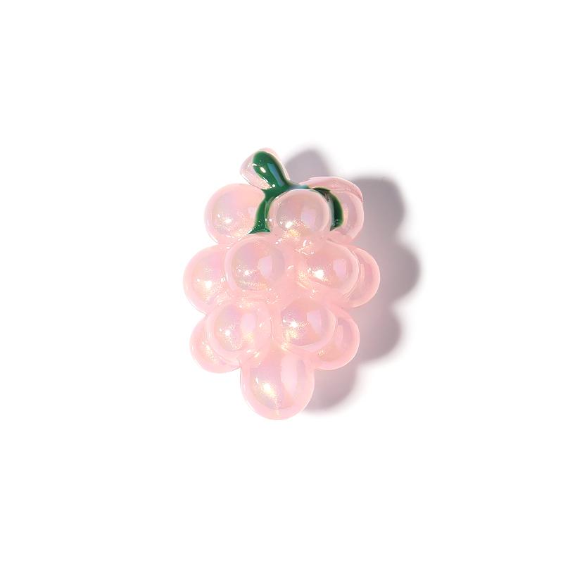 10Pcs Color Acrylic Beads Lovely Grape Shape Loose Spacer Beads for Jewelry Making DIY Bracelet Phone Chain Ornament Accessories