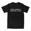 Make America Healthy Again Tee Famous American Charlie Kirk T-shirt Short Sleeve Cotton Male T Shirt Loose Casual  Clothing