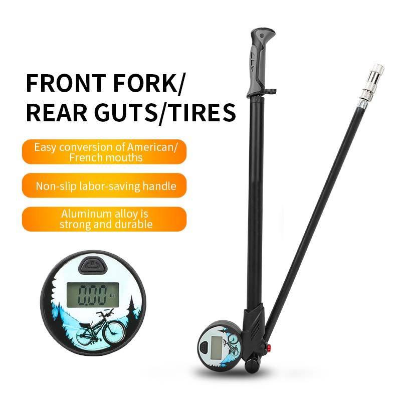 Oufeya Bicycle Pump Accessories Portable Customized Inflator Aluminum Alloy Bicycle Pump Floor pump