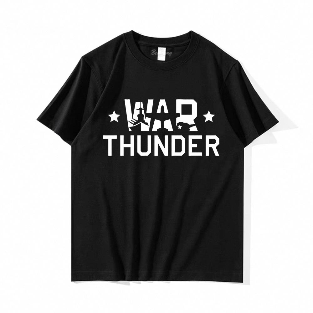 War Thunder 2025new style T-shirt Summer 100%Cotton short sleeve Graphic Printing Round Neck T-shirt Comfortable camiseta hombre