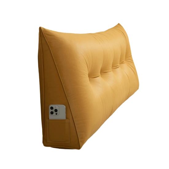 Triangular Headboard Pillow Bed Wedge Pillow With Side Pocket Headboard