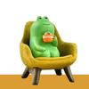 Home Decorations Cute Frog Rocking Chair Miniature Frog Figurines Animal Cat Ornaments for Japanese ZAKKA Frog Figurines