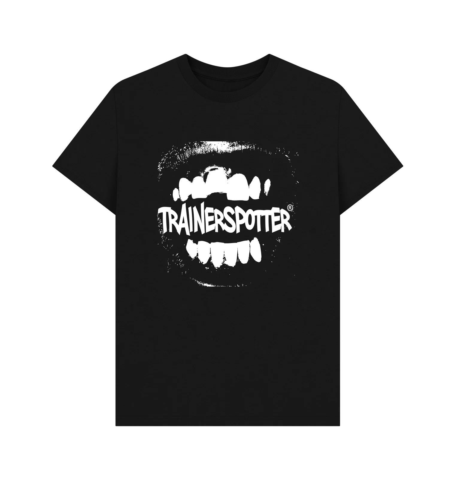 PREMIUM OFFICIAL Trainer Spotter Trainer Spotter Mouth Black T-Shirt S