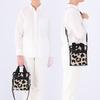 Lesportsac Black Denim/Leopard Sherpa Mini N/S Tote Bag [1609.La80]