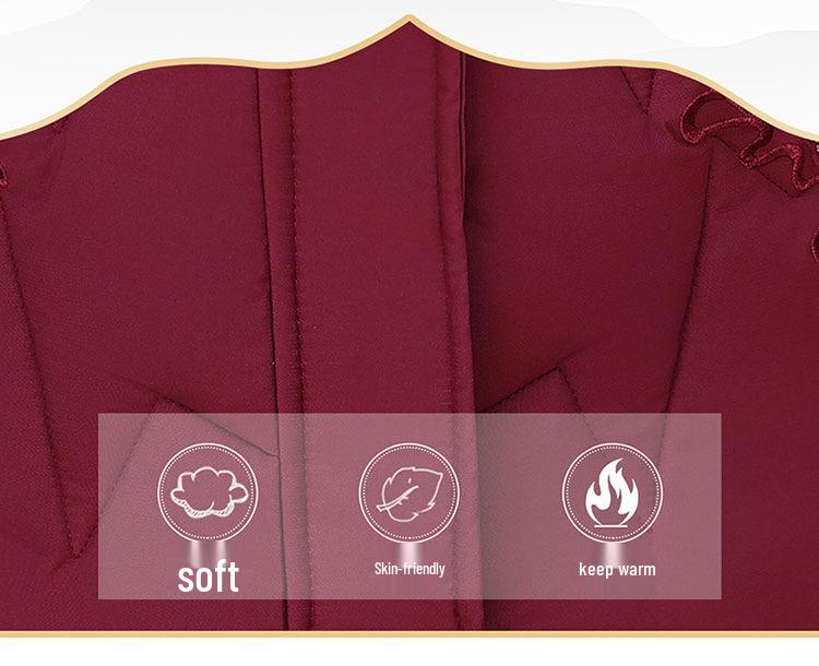 70-Year-Old Mom's New Style Hooded Winter Cotton Jacket: Thick, Warm, and Padded for Middle-Aged and Elderly Women