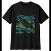 Colourful Narwhal Mens T-Shirt Sea Ocean Black 100% Cotton Marine Printed Nature