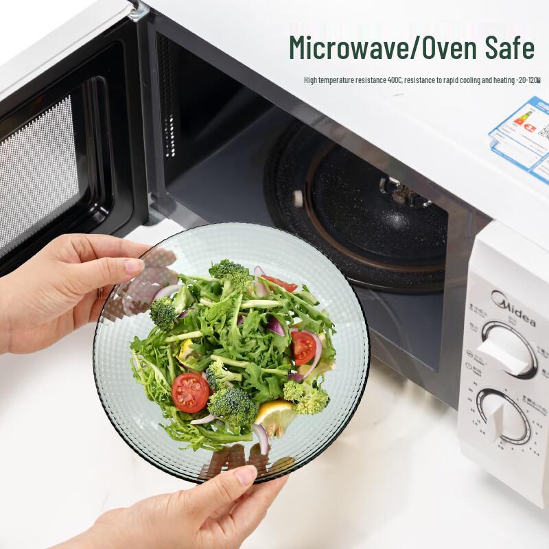 Gaotaibai 5-inch Lake Green Dotted Glass Bowl 2-Piece Set