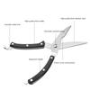 Stainless Steel Plastic Kitchen Scissors Non-Slip Handle Food Shears  Poultry Fish Chicken Meat