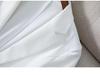 White Korean Slim-Fit Women's Blazer - Spring/Summer 2025
