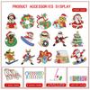 Non-Toxic Christmas Diamond Painting Keychain 5D Diy Hanging Diamond Art Kits Diamond Ornaments For Kids Christmas Crafts Family Decor