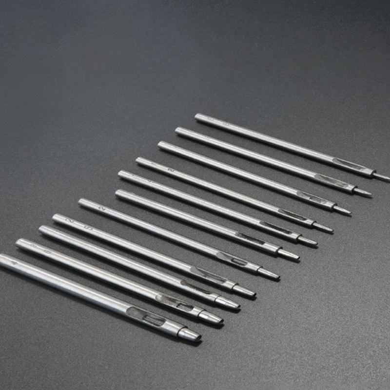 Leather Hole Punch Cutter Tool, Stainless Steel Leather Punch Tool Round Hollow Punch Cutter for Watch Band Canvas Belt