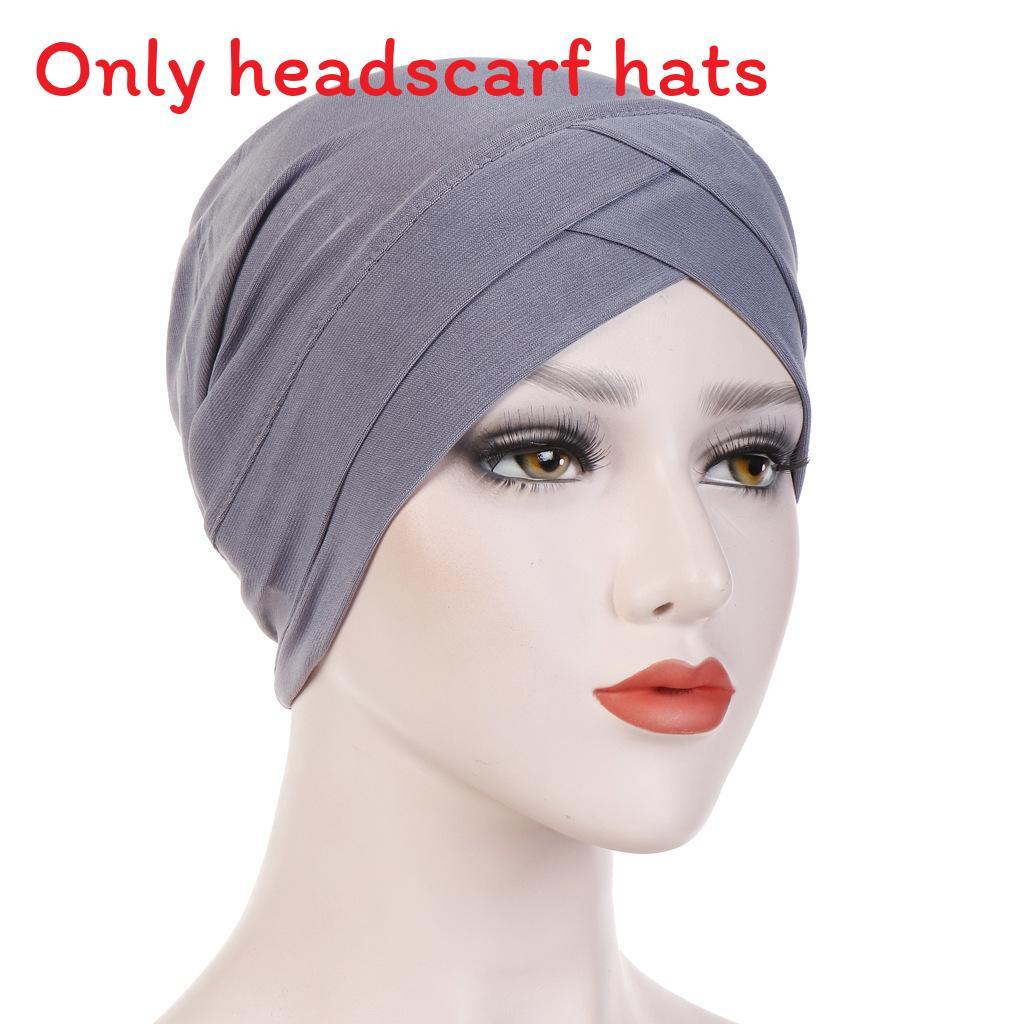 Knitted Turban Cap With Cross Front Style For Women Summer Winter Fashion