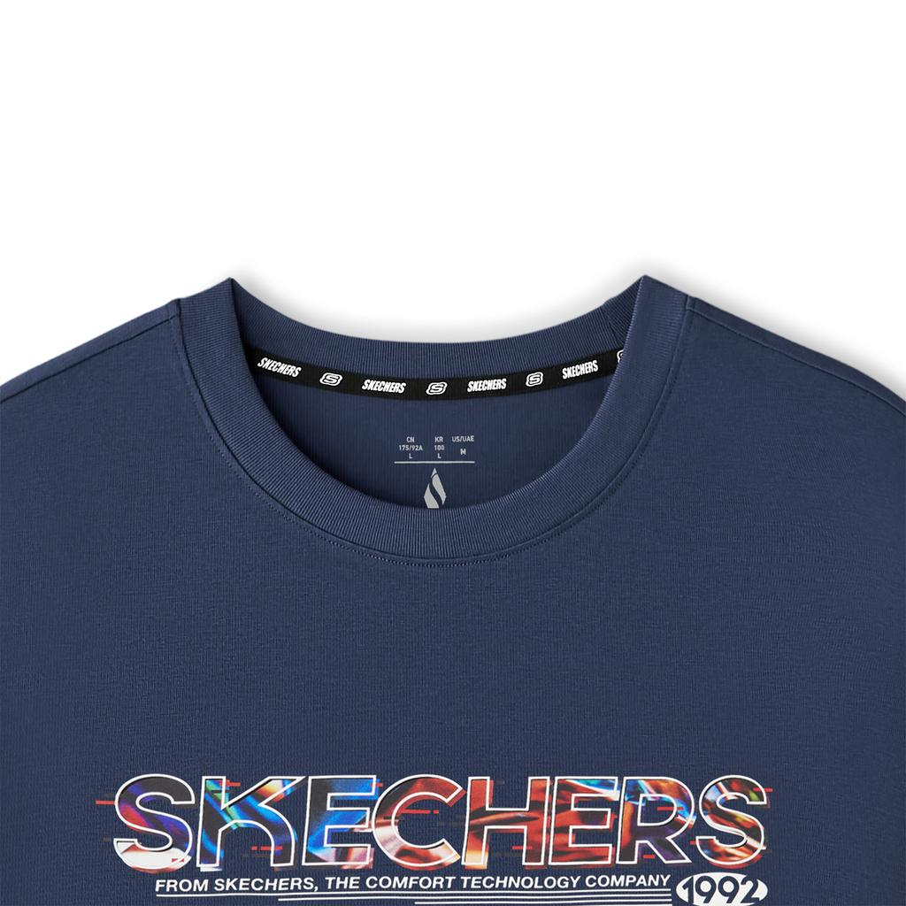 Skechers Breathable Antibacterial Skin-Friendly Comfortable T-Shirt Men tops L126M019-002Z