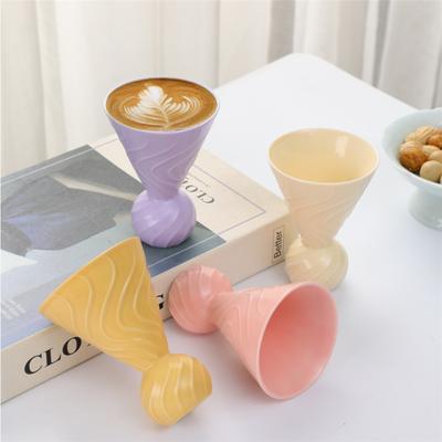 Xiaoqing Fresh Air Ceramic Cup Coffee Cup Afternoon Tea Cup Creative Girls High Value Cup