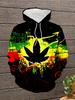 Nowe bluzy z grafiką marihuany Pulower Mężczyźni/Kobiety Druk 3D Fajne Modne Bluzy Casual Zielony Liść Marihuany Hip Hop Męskie Odzież Uliczna Top