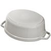 STAUB - Cocotte Ovale en Fonte, 31 cm, Truffe Blanche