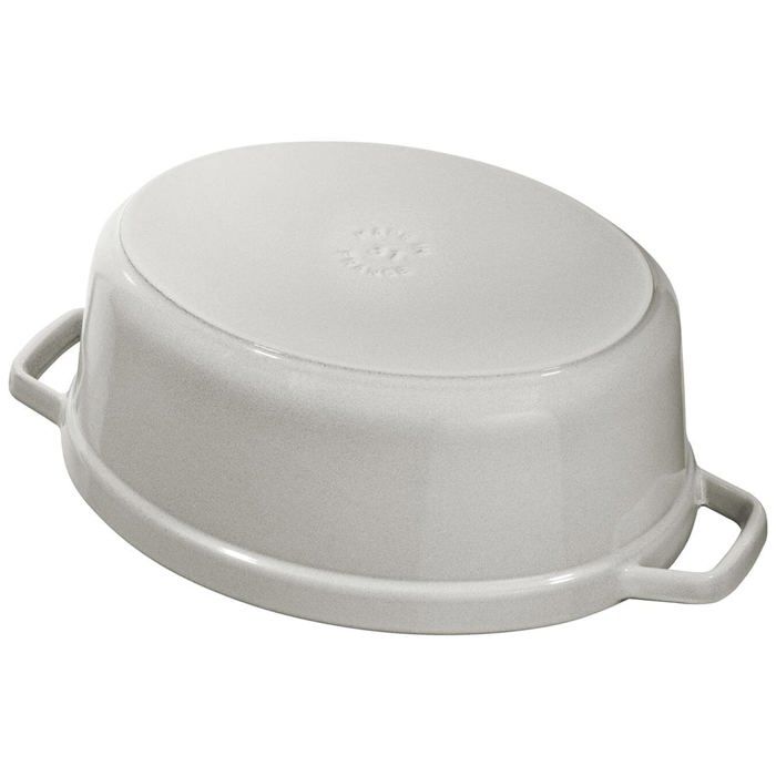 STAUB - Cocotte Ovale en Fonte, 31 cm, Truffe Blanche