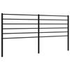 VidaXL Black Metal Headboard 200 Cm 352357