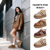 Leather Forrest Gump Shoes Winter Women's Retro German Training Shoes High-top Women's Shoes Platform White Shoes Women