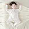 Double-Layer Pure Cotton Baby Romper: Breathable, Boneless, Close-Fitting, Warm Newborn Crawling Clothes.