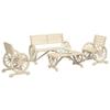 VidaXL Garden Lounge Set 4 Pcs, Seats with Backrest and Armrests, Furniture Set, Patio Terrace Furniture, Wood of 3207131