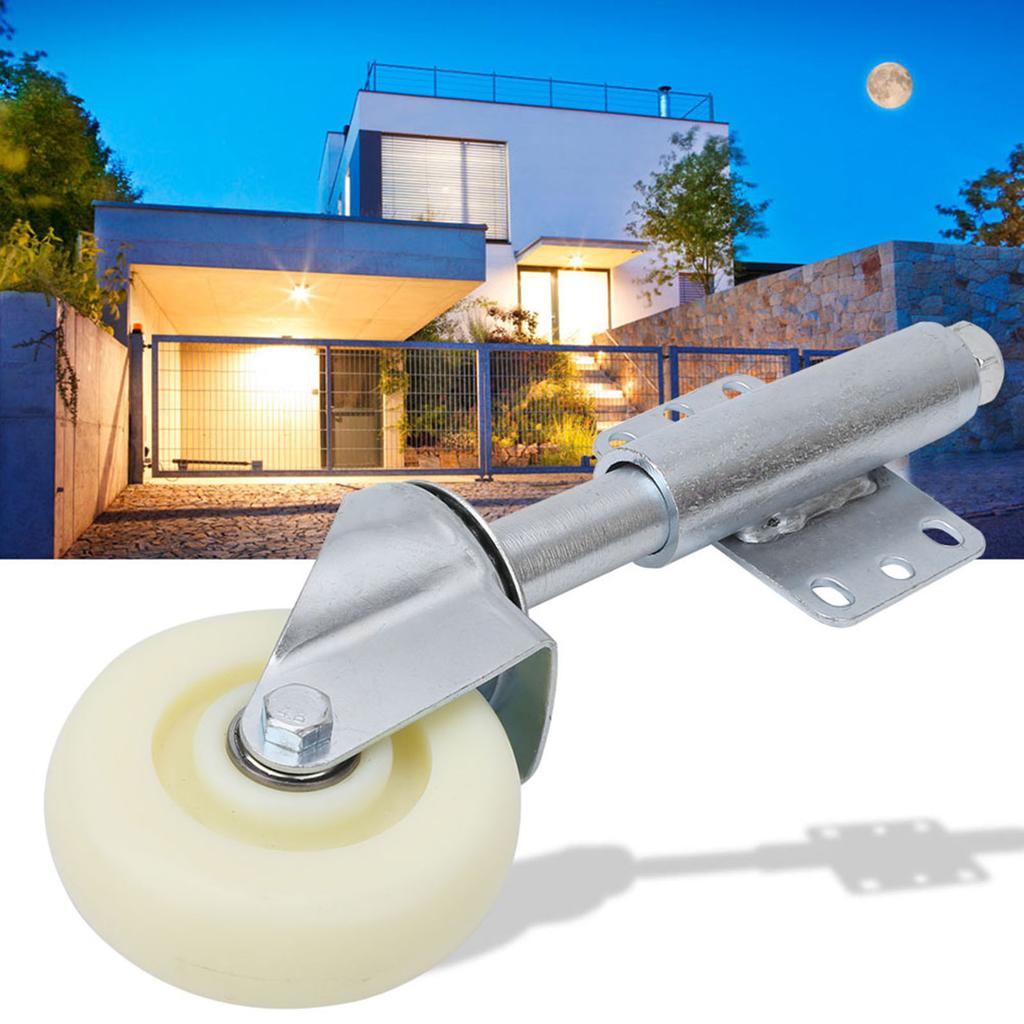 4 Nylon Gate Wheel Spring Loaded Swivel Caster Heavy Duty 110lbs Load Capacity