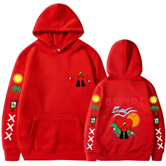 Un Verano Sin Ti Mikina Pánské Ženy Móda Bad Bunny Mikiny Dětské Hip Hop Mikiny Mikiny Mikiny s dlouhým rukávem Mikina s kapucí Dívčí kabáty