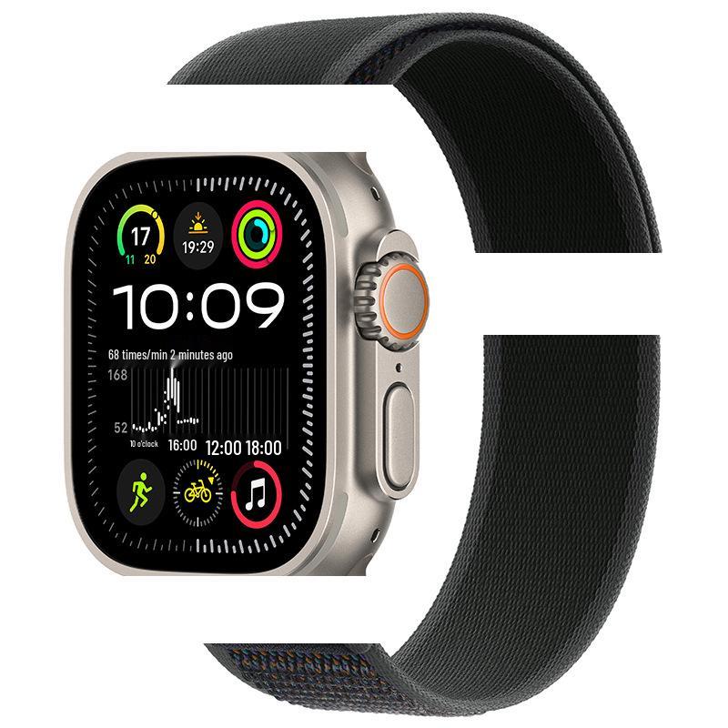 Apple Watch Ultra 10/9 Nylon Woven Velcro Trail Loop Strap