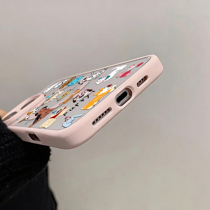 Adorable Cartoon-Style Dachshund And Bulldog Design Magnetic Case For iPhone 17 16 15 14 11 13 12 Pro Max Plus 16E 17E Air Cover