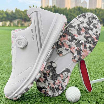 2026 New Women's Professional Golf Shoes Outdoor Professional Training Golf Nailless Anti Slip Leisure Walking Shoes