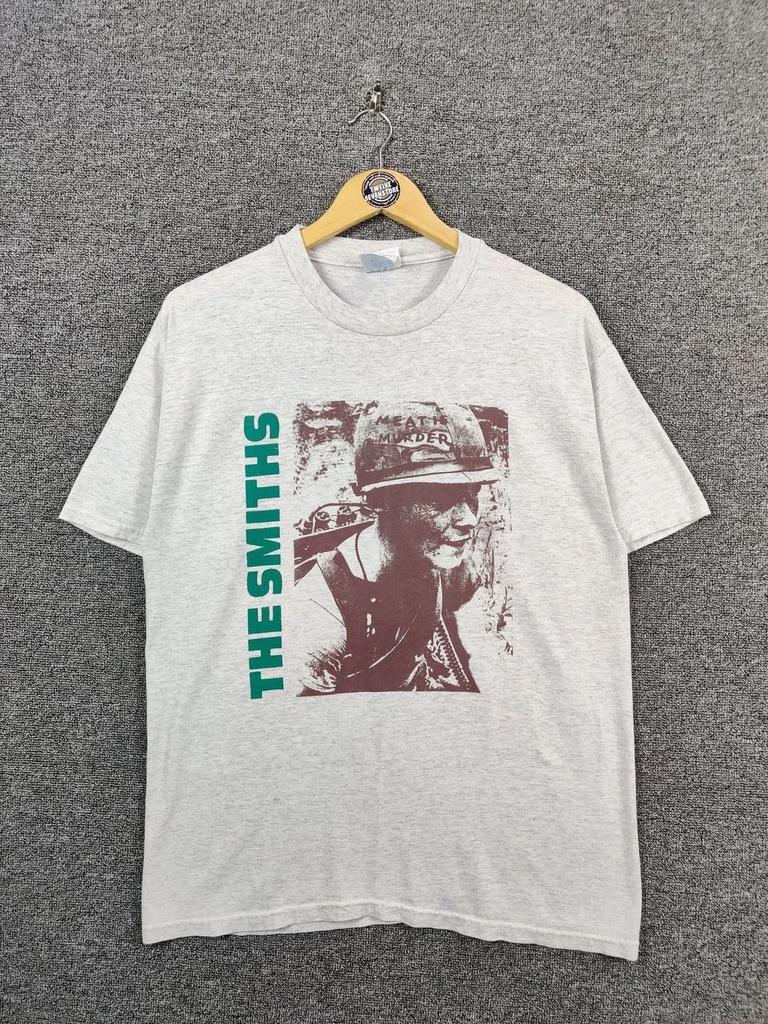 Vintage 90's The Smiths Meat Is Murder Unisex T shirt White For Men Women KH7450