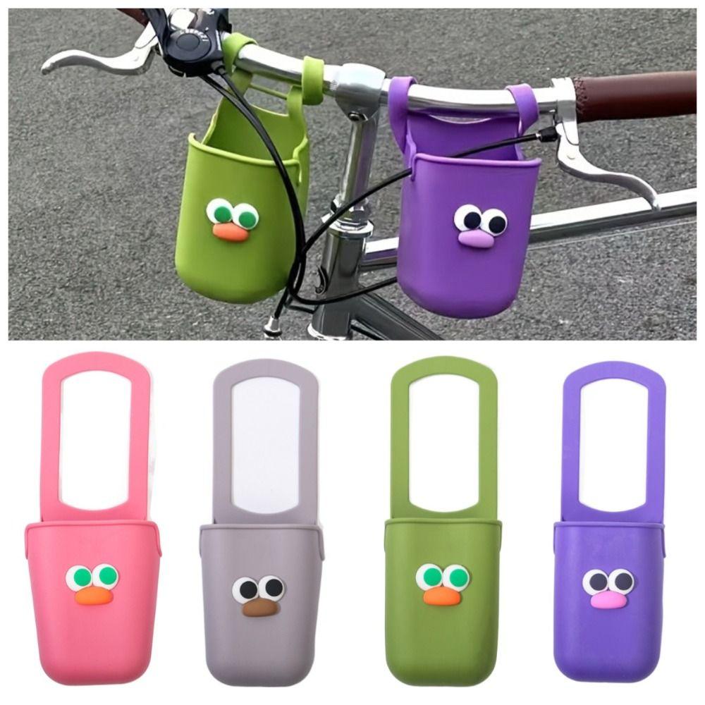 

Cute Baby Stroller Cup Rack Large Capacity Water Bottle Pouches Silicone Cup Holders Wheelchairs чорний