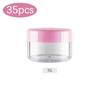 3/5/10/15/20g Cosmetic Jars 20/35pcs Black Small Plastic Makeup Pot Jar Pink Refillable Transparent Sample Bottles for Lip Blam