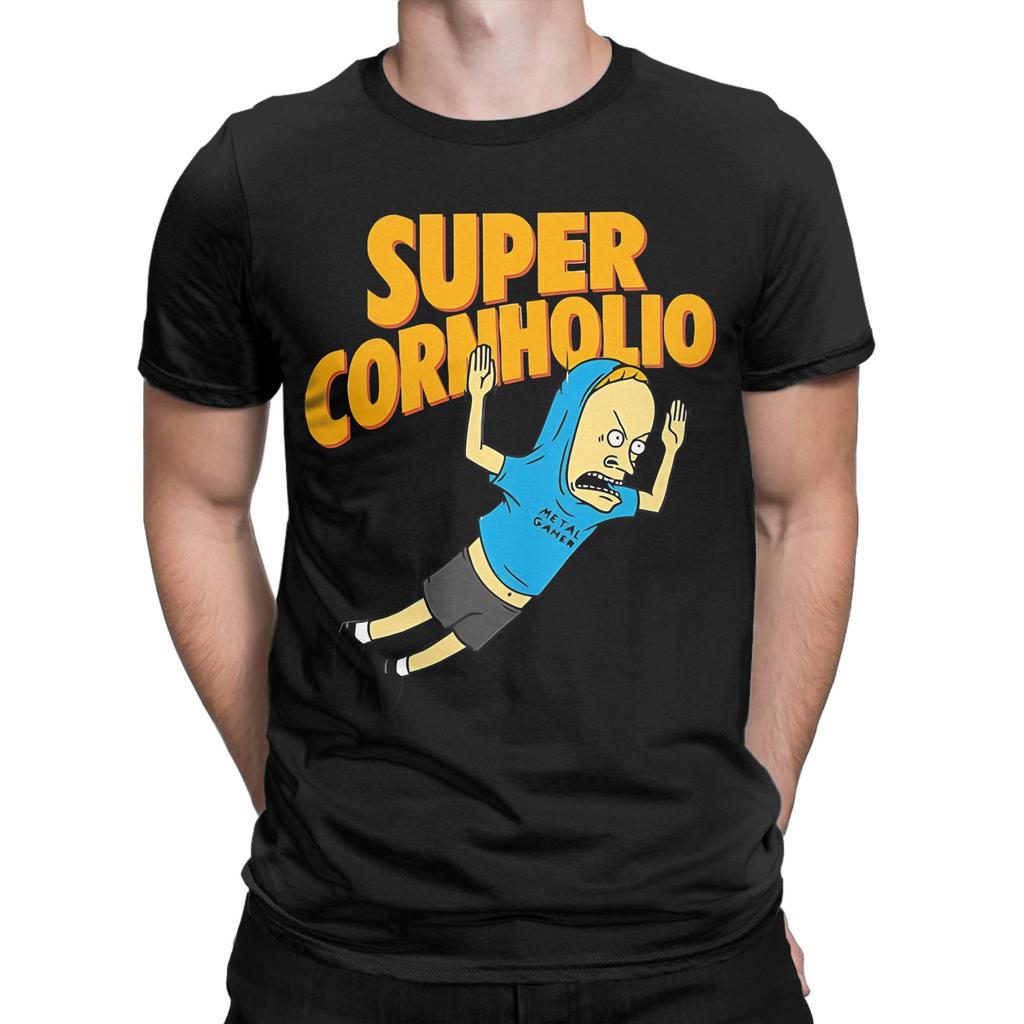 Cornholio Beavis and Butthead TShirt for Men Women Awesome Cotton Tee Shirt Round Neck Short Sleeve T Shirt Gift Idea Tops