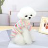 Dog Clothes Summer Thin Small Dog Teddy Princess Dress Suspender Bichon Frize Cat Color Strip Embroidered Cherry