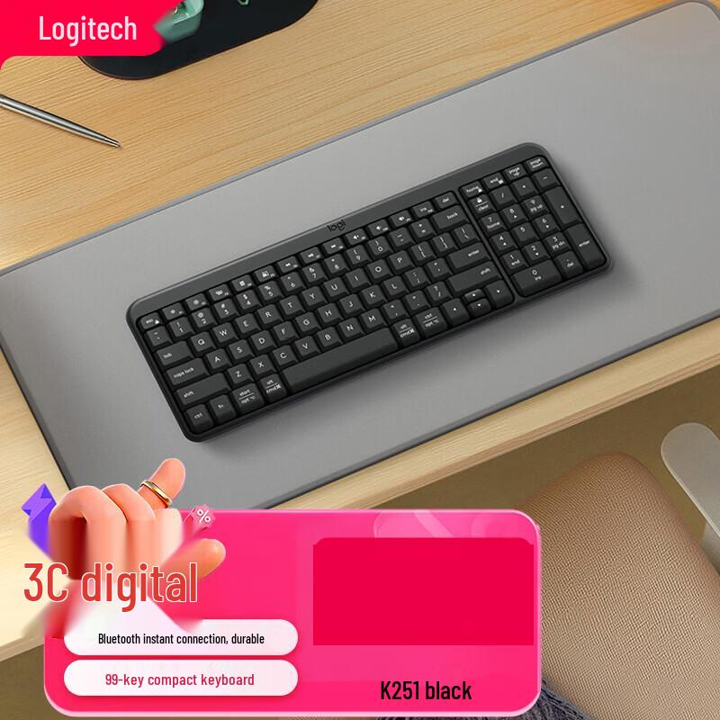 Logitech K251 Wireless Bluetooth Compact Keyboard