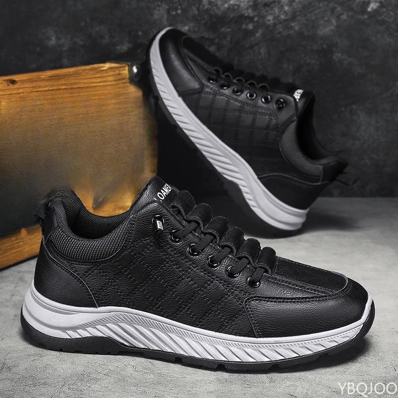 

Casual comfortable sports shoes men s new autumn winter running shoes fashionable versatile warm men s sneakers 44 чёрный