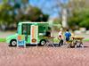 Geocolle Car Snap 24a Donut Shop ABS PVC Set Scale Mini Car Set 64# Resin, Doll/accessories + 1/64 Die-cast