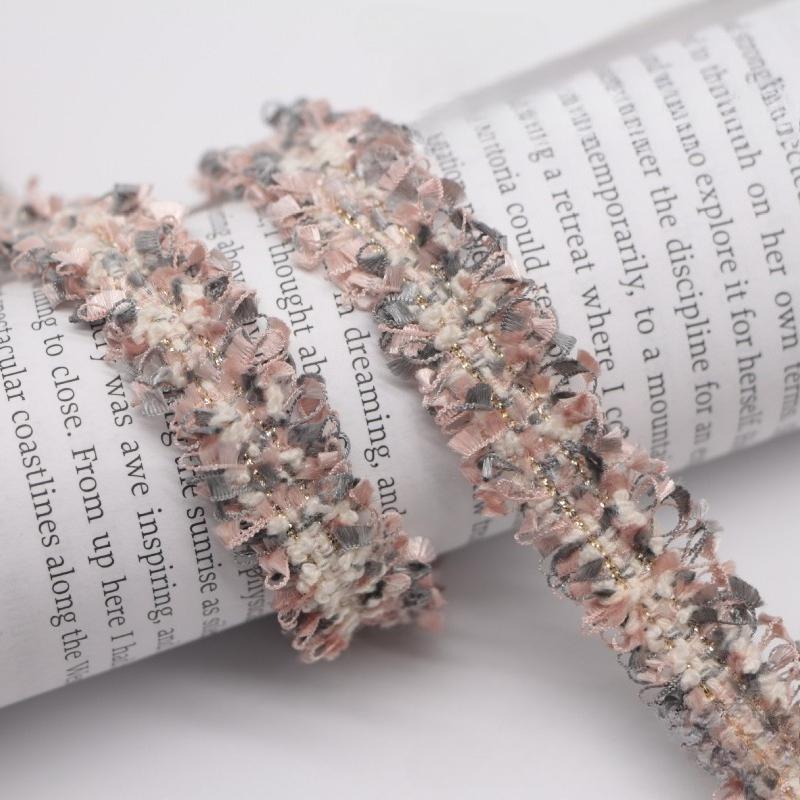 90Yards 1.5cm Vintage Embroidered Lace Ribbon Fabric Sewing Lace Trim Handmade Costume Dress Sewing Trimmings Wedding Decoration