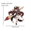 Game Genshin Impact Brooch Cute Cartoon Figure Venti Zhongli Badge Enamel Metal Brooch Jeans Jacket Lapel Pin Accessories Gifts