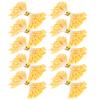 900Pcs Artificial Stamen Gypsum Orange Color Double End Simulation Bouquet Make Accessories(3mm(13#) )