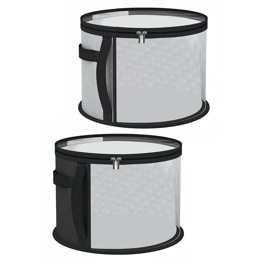 Portable Hat Storage Bag Round Brim Organizer for Clothes and Accessories