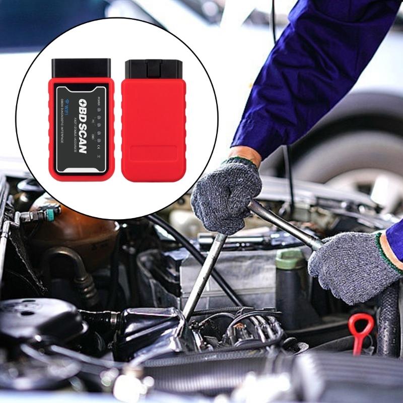Belaidžio OBDII įrankio funkcijos su telefonais, planšetėmis automobilių problemoms aptikti