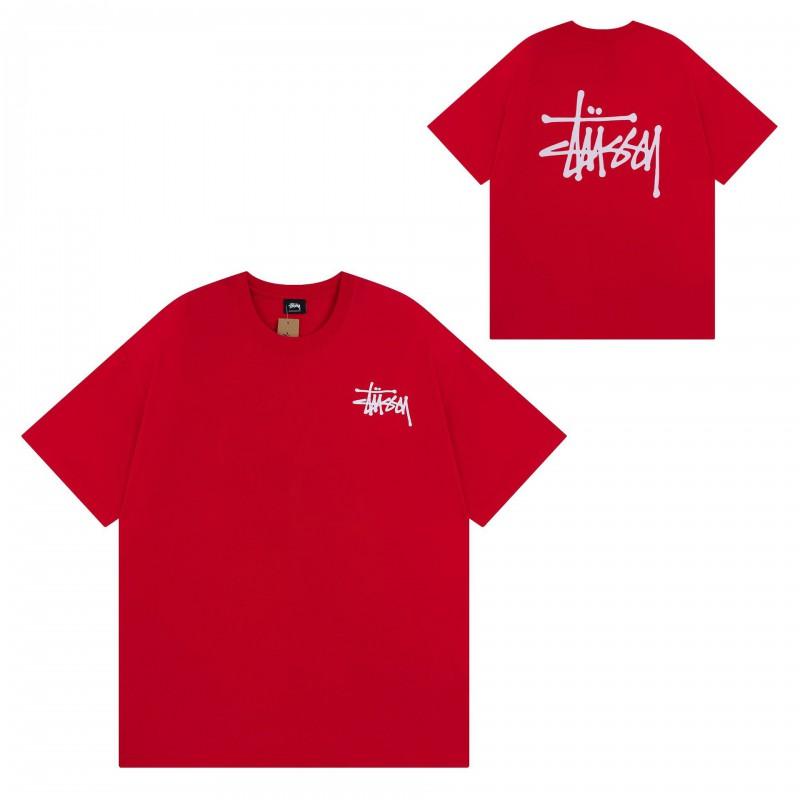 Short Sleeve T-Shirt Couples Street Style Letter Print Loose Fit Breathable Top