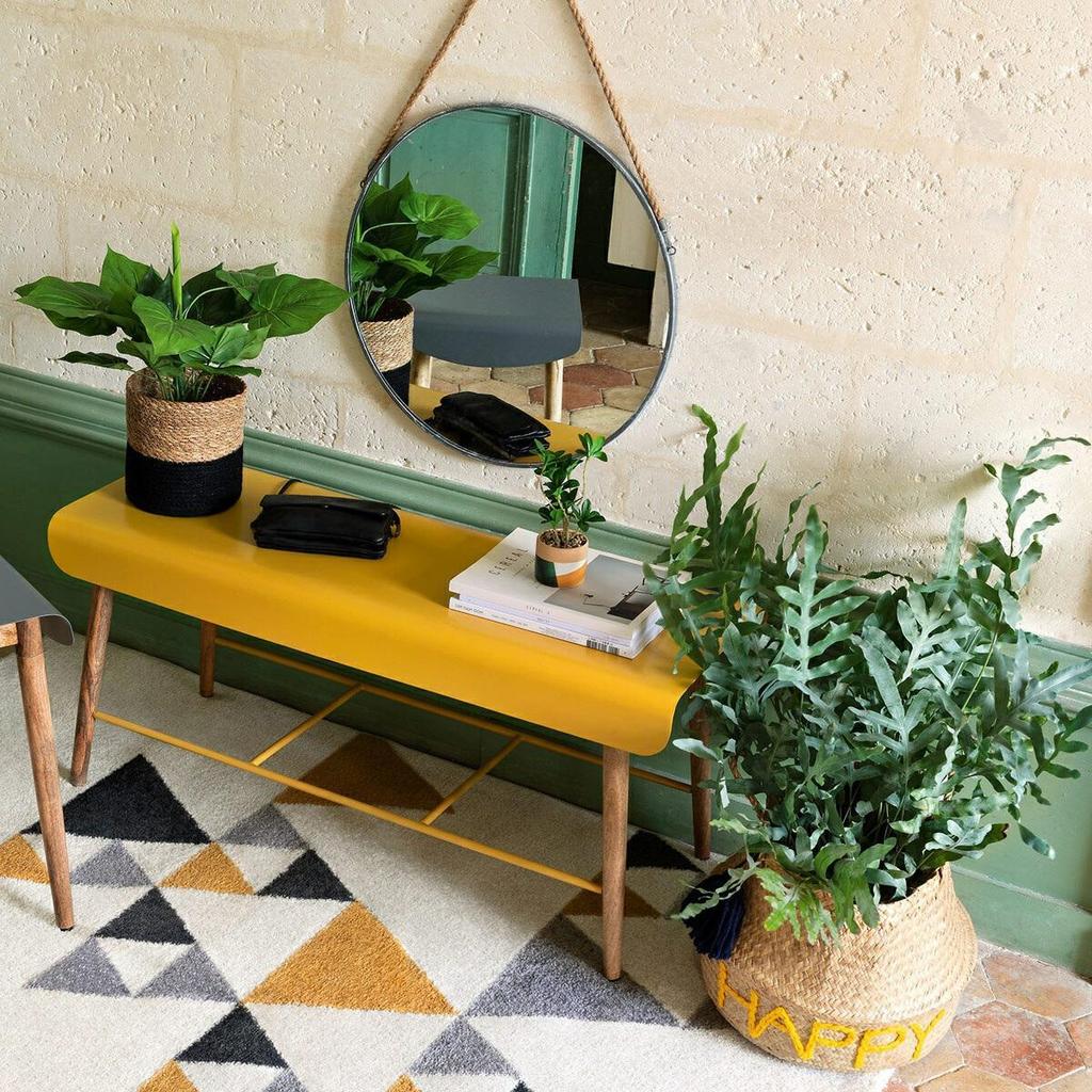 Eden round mirror on a 38cm strap