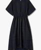 STUDIO TOMBOY Backless See-Through Check Dress_Dark Navy 9106241204