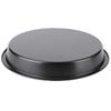 8in Kitchen Non-stick Black Carbon Steel Round Pizza Tray Baking Pan Plate Mold Tool