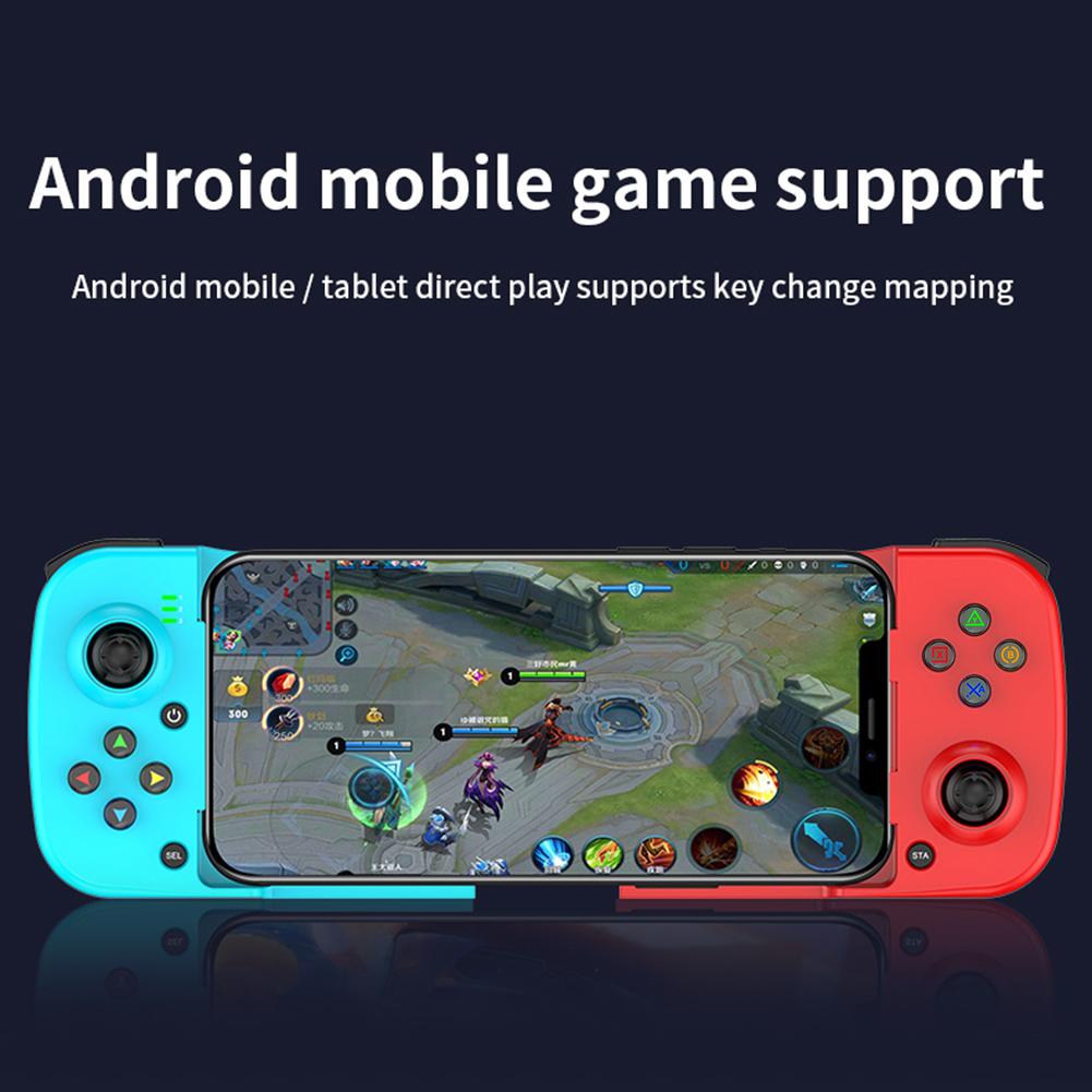 D3 Retractable Gamepad 3D Joystick Bluetooth-Compatible5.0 Mobile Phone Gamepad 400mAh Cell Phone Gamepad for IPhone/iOS/Android